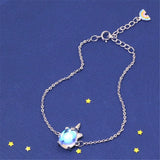 925 Silver Rainbow Unicorn Charm Bracelet for Women