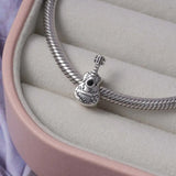 925 Silver Bachelor Cap Guitar Girl Pendant DIY Beads for Bracelet Jewelry