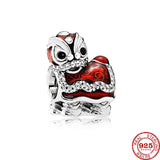 925 Silver Bachelor Cap Guitar Girl Pendant DIY Beads for Bracelet Jewelry