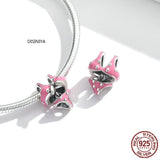 925 Silver Beach Cat Bikini Surf Shark Swim Charm CC1903