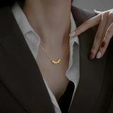925 Silver Ball Bead Necklace Women's Summer Jewelry Gift