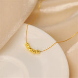 925 Silver Ball Bead Necklace Women's Summer Jewelry Gift