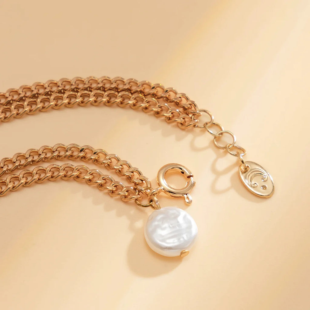 925 Silver Ball Pendant Charms Bracelet Vintage Chain Jewelry