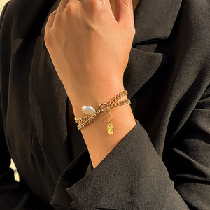 925 Silver Ball Pendant Tag Charms Bracelet for Women