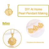 925 Sterling Silver Ball Pendant Cage for DIY Jewelry Making