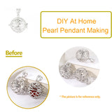 925 Sterling Silver Ball Pendant Cage for DIY Jewelry Making