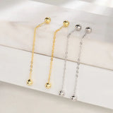 925 Silver Ball Chain Drop Earrings for Women