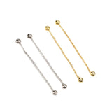 925 Silver Ball Chain Drop Earrings for Women