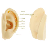 925 Silver Ball Nose Stud Body Jewelry Piercing