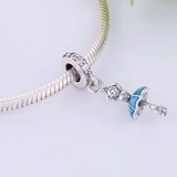 925 Silver Ballerina Bead Pendant for Bracelet Making