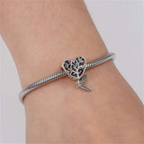 925 Silver Tree Of Life Four Leaf Clover Charm Bead for Bracelet