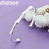 925 Silver Bamboo Bracelet Bangle Women