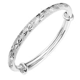 925 Silver Gypsophila Star Cuff Bracelet Bangle Gift