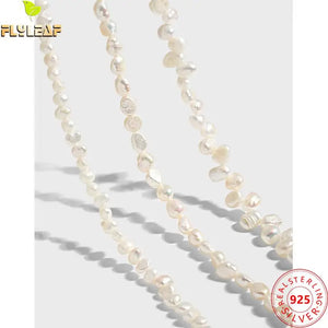 Sterling Silver Baroque Pearl Choker Necklace for Women