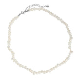 Sterling Silver Baroque Pearl Choker Necklace for Women