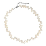 Sterling Silver Baroque Pearl Choker Necklace for Women