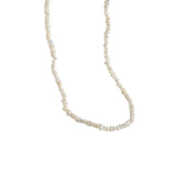925 Silver Baroque Pearl Choker Necklace Irregular Beaded Chain