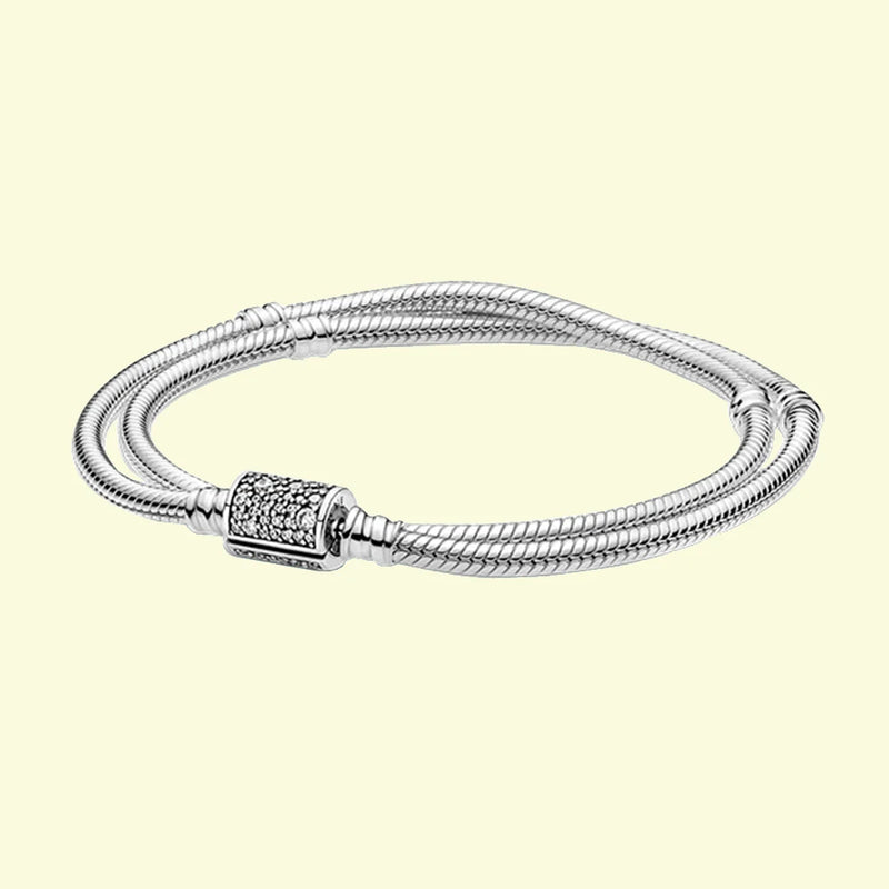 925 Silver Chain Bracelet for Charms, DIY Women Gift
