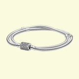 925 Silver Chain Bracelet for Charms, DIY Women Gift