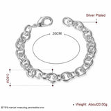 925 Sterling Silver Base chain Bracelet with Lobster Clasp