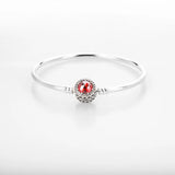 925 Silver Bangles for Women DIY Bracelets Charms Jewelry