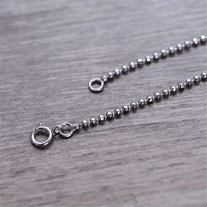 925 Silver Basic Chain Necklace Classic Jewelry for Women