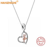 925 Silver Be Strong Be Yourself Heart Pendant Necklace Gift