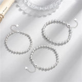 925 Sterling Silver Bead Charm Bracelet