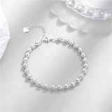 925 Sterling Silver Bead Charm Bracelet