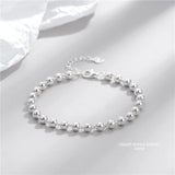 925 Sterling Silver Bead Charm Bracelet