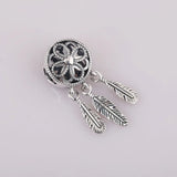 925 Silver Dream Catcher Charm Pendant Bead for Bracelet Diy Jewelry