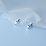 925 Silver Stud Earrings for Girls - Mini Star Ear Piercing Jewelry
