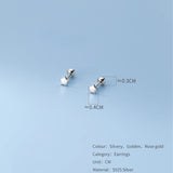 925 Silver Stud Earrings for Girls - Mini Star Ear Piercing Jewelry