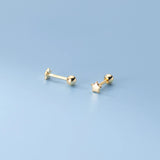 925 Silver Stud Earrings for Girls - Mini Star Ear Piercing Jewelry