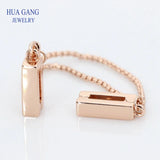 925 Silver Safety Chain Charm for DIY Bracelet, Fits Reflexions Beads