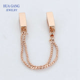925 Silver Safety Chain Charm for DIY Bracelet, Fits Reflexions Beads