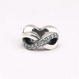925 Sterling Silver Bead Wind DIY Charms Spacer Beads for Bracelet Making