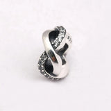 925 Sterling Silver Bead Wind DIY Charms Spacer Beads for Bracelet Making