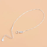 925 Sterling Silver Beaded Bracelet Screw Buckle Box Chain DIY Chain