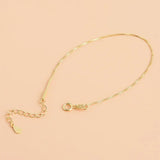 925 Sterling Silver Beaded Bracelet Screw Buckle Box Chain DIY Chain