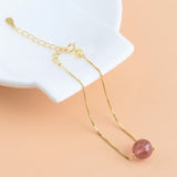 925 Sterling Silver Beaded Bracelet Screw Buckle Box Chain DIY Chain