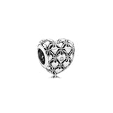 925 Silver Beaded Shell Pearl Charm for Mother