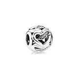 925 Silver Beaded Shell Pearl Charm for Mother