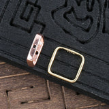 925 Sterling Silver Beaded Square Spacer 10mm DIY Jewelry Accessories