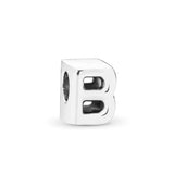 925 Sterling Silver A-Z Alphabet Letter Charms for Snake Bracelets DIY Jewelry