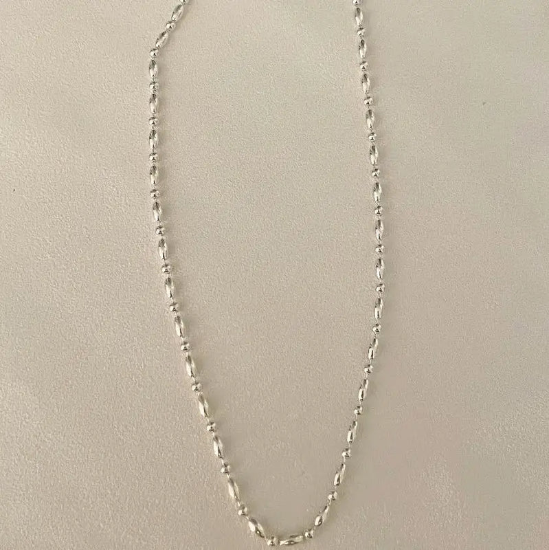 925 Silver Beads Chain Collarbone Chain Short Necklace Women Wedding Party Gift
