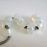 925 Silver Opal Beads Charm for Jewelry Making
