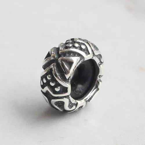 925 Silver Plunger Fixed Beads for European Troll Bracelet Jewelry