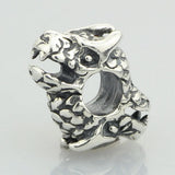 Sterling Silver Beast Dragon Charm Bead for European Bracelet