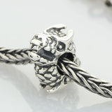 Sterling Silver Beast Dragon Charm Bead for European Bracelet